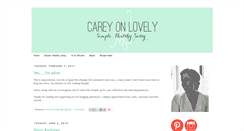 Desktop Screenshot of careyonlovely.com