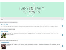 Tablet Screenshot of careyonlovely.com